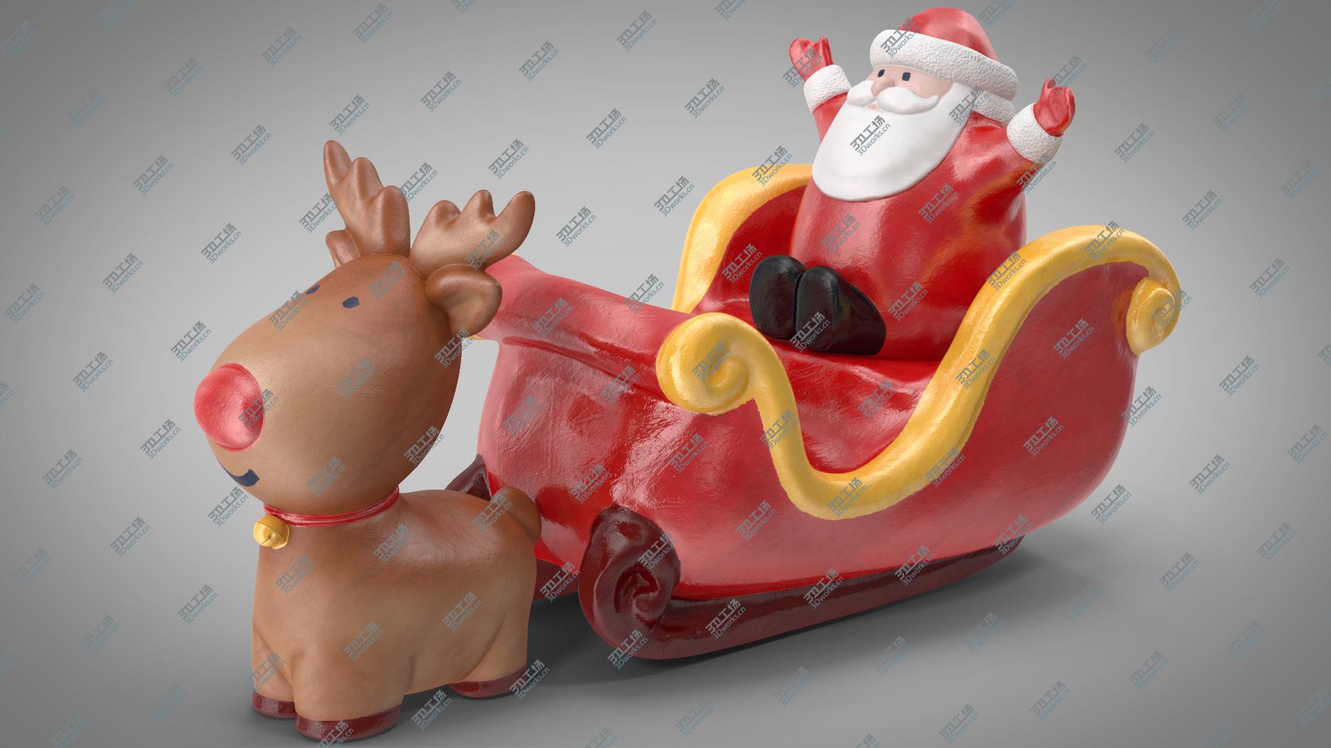 images/goods_img/202105071/Santa Claus with Sleigh Decorative Figurine 2 3D model/3.jpg